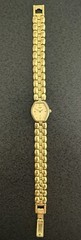 Vintage Citizen Women 3220-S38249 Dress Gold Tone Hexagonal Quartz Analog Watch