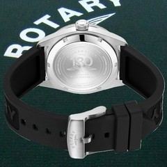 Rotary RGS10007/98 Apex 100 Watch RRP £159.00 Silicone Rubber Strap 2Yr Guar