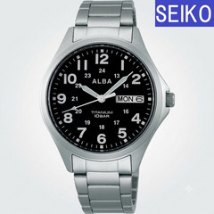 SEIKO Men’s Watch AQPJ402 ALBA Quartz Titanium Waterproof in Box