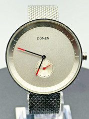 Domeni Company Signature Series Watch Grey Dial Sub-Seconds Swiss Milanese Mesh