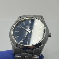 Citizen Regno Solar-Tech E101 Quartz Mens Navy Dial Watch Japan