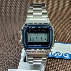 Casio A158WA-1D Vintage Series Digital Stainless Steel Quartz Unisex Watch
