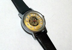 L.A. Express Ladies Custom Skeleton Watch Telephone Dial Minty fits 5.50″-6.75″