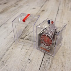 Authentic Ice Watch, Ice Pure Red Dial, 48MM Men’s Quartz Watch, Clear Band, NEW