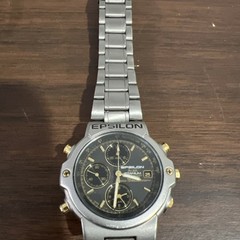 Seiko Alba Epsilon Y182-6A80 Titanium Chronograph Mens Watch Tachymeter Alarm
