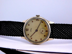 VINTAGE BWC-BRITISH WATCH CO- MILITARY STAINLESS MENS WRISTWATCH SERVICED 1940s