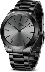 Mens Luxury Steel Watch Chronograph Moon Phase Waterproof Stainless Business