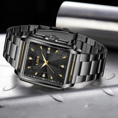 Luxury Men Watch Waterproof Stainless Steel Quartz Luminous Business Wristwatch