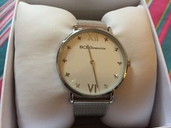 BCBGeneration watch steel bnwt boxed on cushion stars round see description