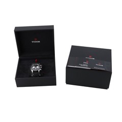 TUDOR Black Bay Chrono 41mm Stainless Steel/Leather Black Dial 79360N-0005