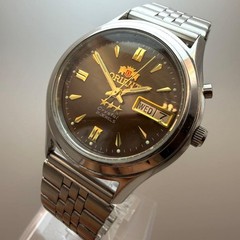 ORIENT Three Star Day Date Automatic 21 Jewels Analog Men’s Watch Working item