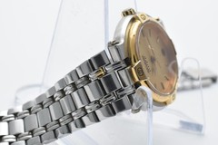 GUCCI 9000L Quartz Women’s Watch Gold Dial Two Tone Stainless Bracelet 25mm