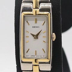Seiko 2E20-7479 Quartz White Dial Women’s Watch Analog Used Excellent+++ Japan