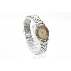 SEIKO V701 1791 Quartz Ladies’ Wristwatch Gold Dial Combination Color Stainless