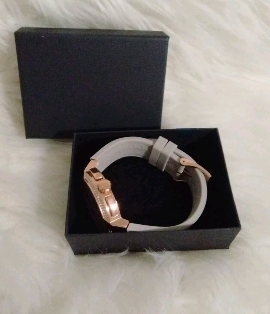 DEFECTIVE Michael Kors MK6949 Oversized Pav Rose GoldTone and Logo Sport G3D