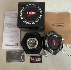 Casio G-Shock GA-2100 Silver Case Black Dial Quartz Men Watch New With Original