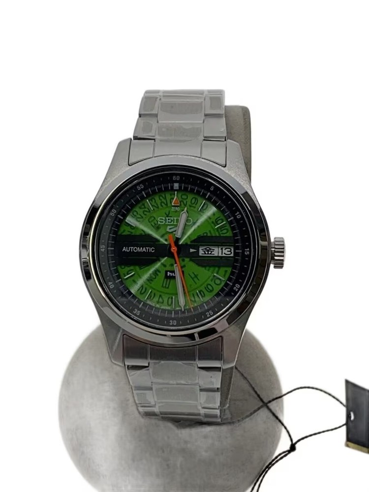 HUF SEIKO Wristwatch Analog Green Silver
