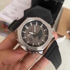 Casio G-Shock GA-2100 Silver Case Black Dial Quartz Men Watch New With Original