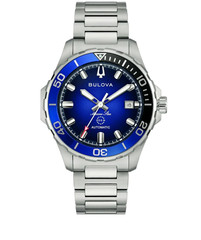 Bulova Marine Star 98B466 Automatic Stainless Steel Bracelet Blue Dial