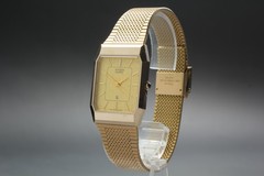 *NEAR MINT* Vintage 1986 CITIZEN CQ 3630 T4-362314 Gold Dial 27mm Mens Watch