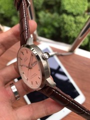 MIDO Commander Automatic Chronometer Day Date Watch 40mm Leather Strap