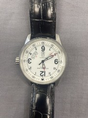 Stuhrling Original Tuskegee Skymaster Men’s Automatic Leather Strap Watch 46mm