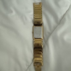 Vintage Elgin Men’s Gold-Tone Tank Watch with Diamond Accent – Model FG286NB
