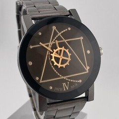 JWH Watch Gear Seconds Hand Gem Shaped Crystal 39mm Case Quartz