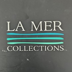 LA MER Collections Quartz Red Leather Wrap Watch Rectangular White Roman Dial