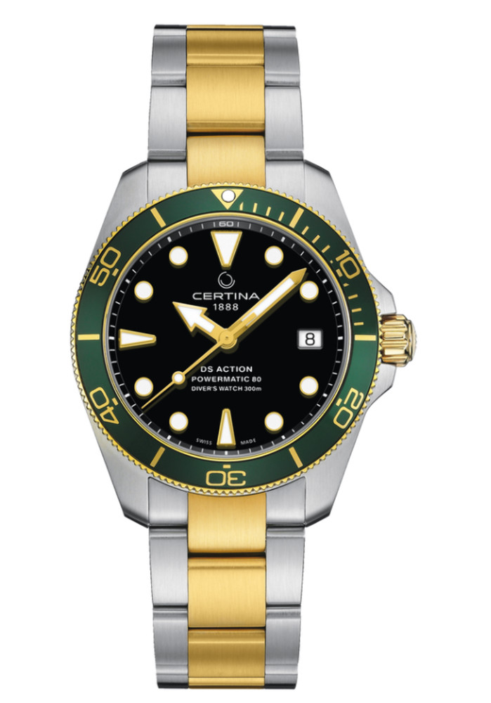 DS Action Diver 38mm Powermatic 80 | Black Dial Wristwatch C0328072205101