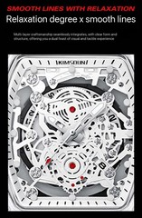Luxury Transparent Dial Watch – Waterproof, Luminous, Quartz Sport Watch