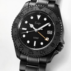 Élan Noir Automatic Day Date BLACK OUT/GOLD – 1 OF 1 CUSTOM WATCH EXTRELY RARE