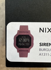 New Nixon Siren A1311-234-00 Burgundy 100m Water Resistant Digital Sport Watch