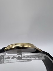Vintage Rare Thin Omega Deville Gold Plated Guilloché Dial Men’s Watch With Box