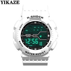 Men’s Digital Sports Watch LED Waterproof Shock Resistant Large Screen Wrist