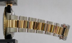 2017 RSC Rolex Submariner Date 40mm BLACK 18K Yellow Gold NO-HOLES Steel 16613