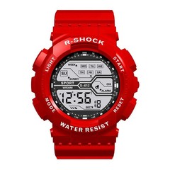 Men’s Digital Sports Watch LED Waterproof Shock Resistant Large Screen Wrist