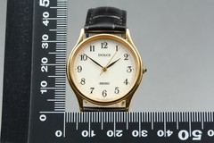 [Near MINT] SEIKO Dolce 8N41-6060 31mm White Dial Quartz Men’s Watch from JAPAN