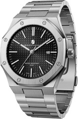 Men’s Octagonal Quartz Watch Stainless Steel 50M Waterproof Luminous Date