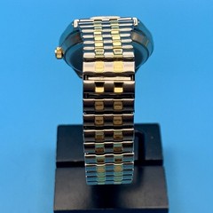 Men’s Dress Quartz Wristwatch Day/Date Two Tone Japan Movt Working New Battery