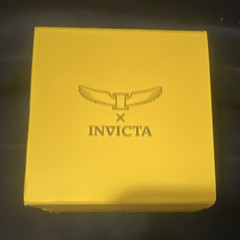 Invicta Men’s Quartz Dress Watch Gold Tone Metal Bracelet Silver Dial Date Box