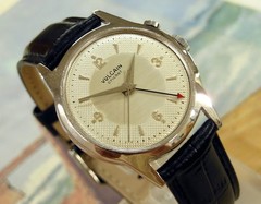 1950’s Vintage VULCAIN Cricket ALARM, Stunning SILVER Dial, Serviced