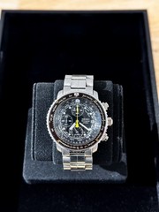 Seiko Flightmaster SNA411P1 Pilot Aviator Discontinued | Men’s Black Watch