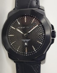 Perry Ellis Decagon Men’s Watch Black 46mm PEW08007-01