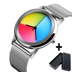 New Unique Women Watch Fashion Casual Colorful Changing Dial Quartz Wriswatch