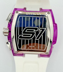 Invicta S1 Rally Kinesia Anatomic 47mm Men’s Watch Purple White Strap 50079 New