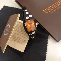 UNOAFERRE 1AR Easy Watch Floral Pattern Analog Quartz Watch