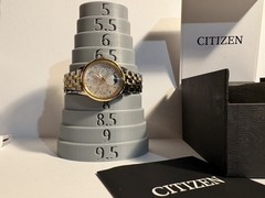 CITIZEN FD0004-51D Calendrier Chronograph Moon Phase Diamond Women’s Watch