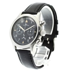 IWC Ingenieur IW374002 36mm SS Black Dial Quartz Watch #C5933