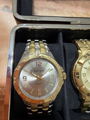 ot of 6 Armitron Men’s Watches with Display Storage Case – Excellent Condition
